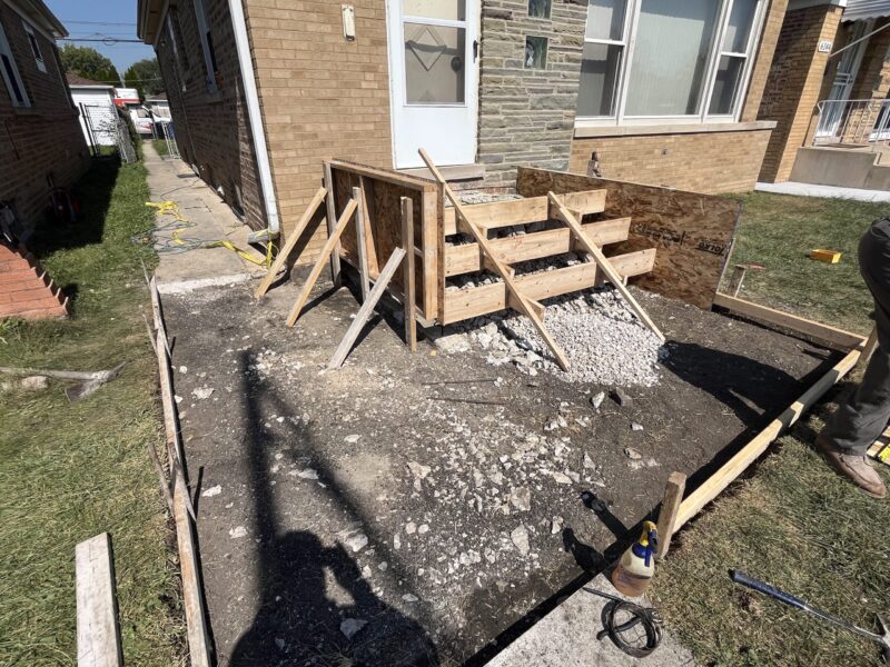 stairs renovation process 