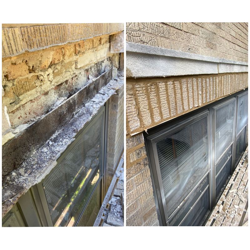 Lintels replacement- before and after 